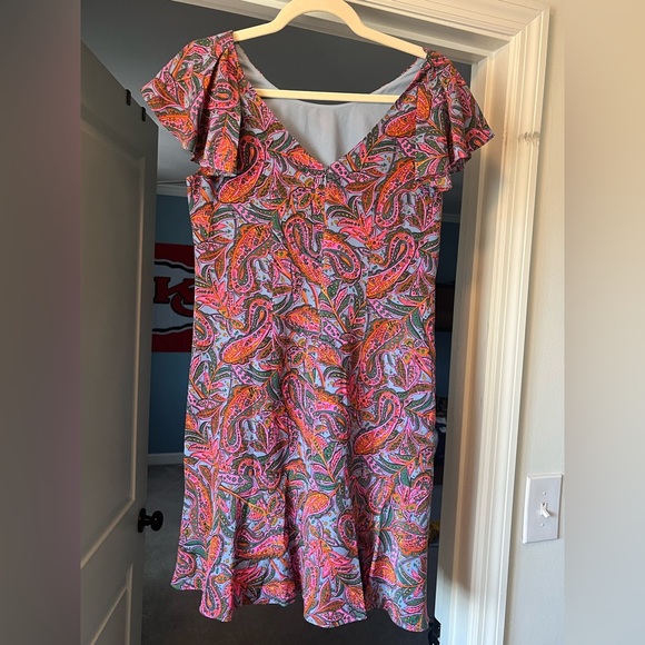 JCrew Ruffle Neck Mini Dress - Picture 2 of 3